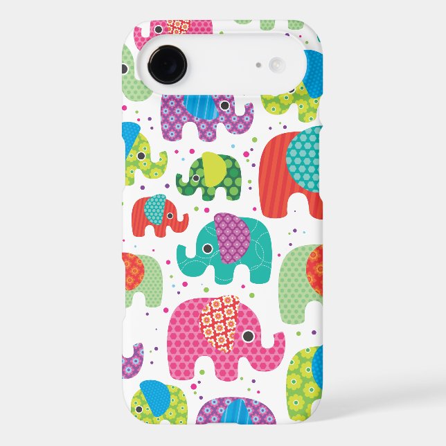 Colorful elephant kids pattern iphone 5 case (Back)
