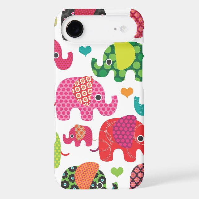 Colorful elephant kids pattern iPhone 6 case iPhon (Back)
