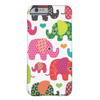 Colorful Elephant Kids Pattern Iphone 6 Case Iphon by designalicious at Zazzle
