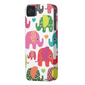 Colorful elephant kids pattern iphone case (Back Left)