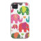 Colorful elephant kids pattern iphone case