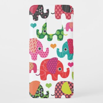 Colorful Elephant Kids Pattern Samsung Case by designalicious at Zazzle