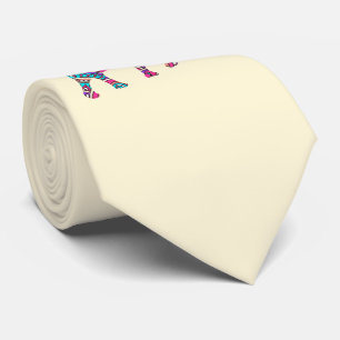Colorful elephant tie