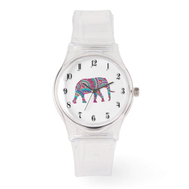 Colorful elephant watch (Front)