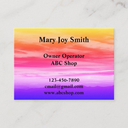 Colorful Elite Business Card