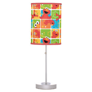 Colorful Elmo Grid Pattern Table Lamp