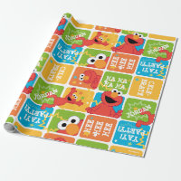 Colorful Elmo Grid Pattern