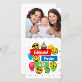 Colorful Emoji Birthday Party Kids or Boys Custom (Front/Back)