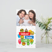 Colorful Emoji Birthday Party Kids or Boys Custom (Standing Front)