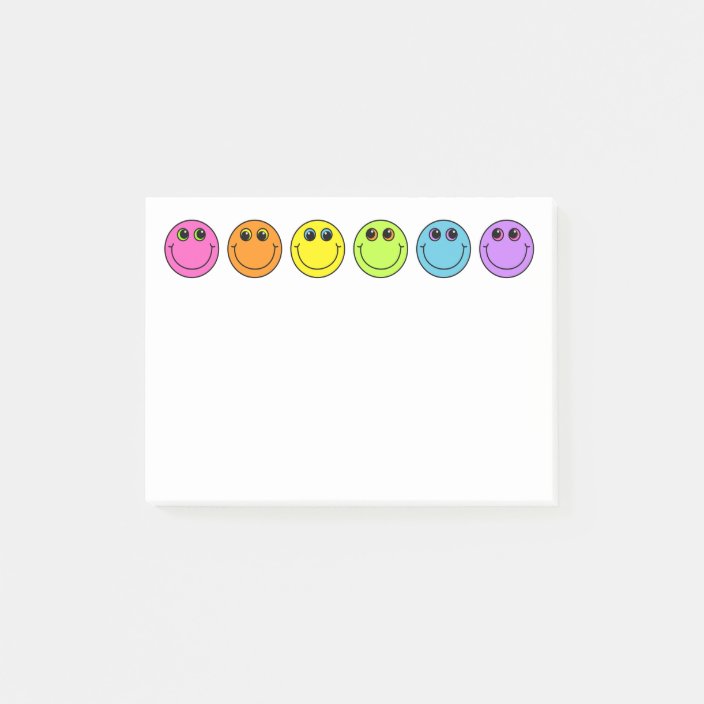 Colorful Emoji Faces Postit Notes