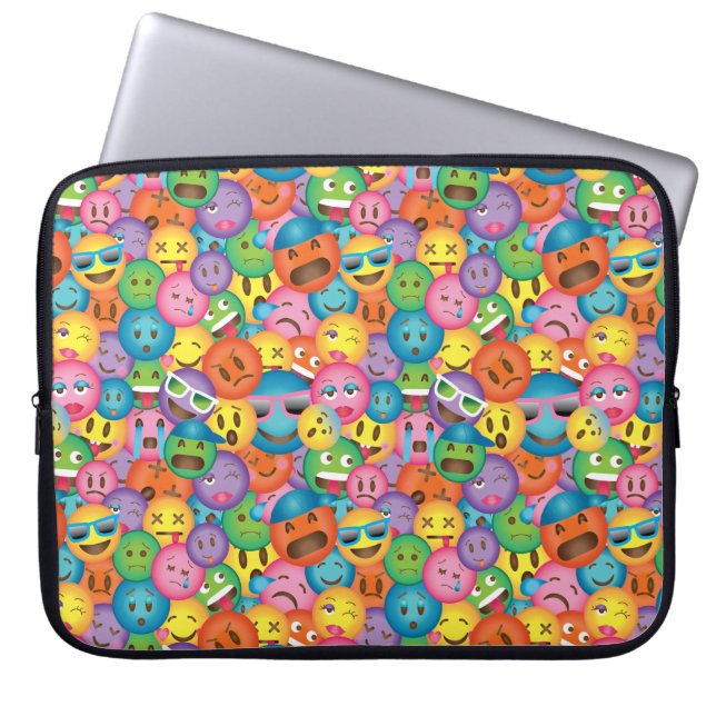 Colorful Emoji Print Sleeve (Front)