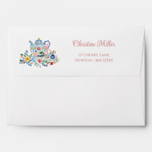 Colorful Enchanted Alice in Wonderland Birthday Envelope