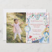 Colorful Enchanted Alice in Wonderland Birthday