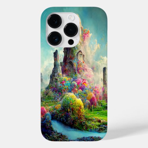 Colorful Enchanted Forest Alien Landscape Case_Mate iPhone 14 Pro Case