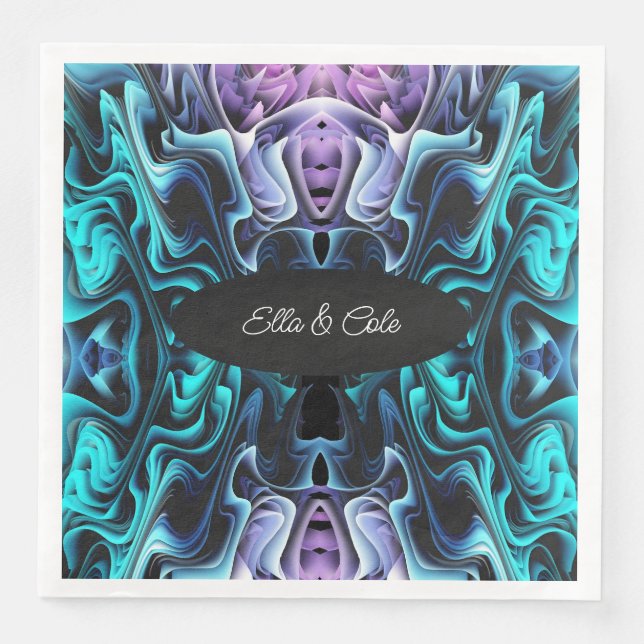 Colorful Enchantment Paper Dinner Napkins (Front)