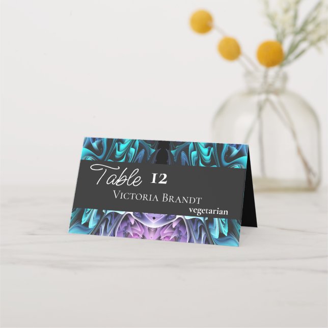 Colorful Enchantment Place Card (Front)