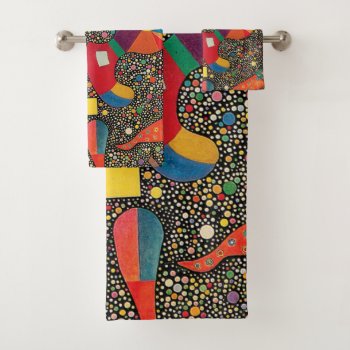 Colorful Ensemble By Wassily Kandinsky Bath Towel Set by colorfulworld at Zazzle
