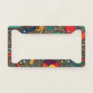 Colorful Ensemble by Wassily Kandinsky License Pl License Plate Frame