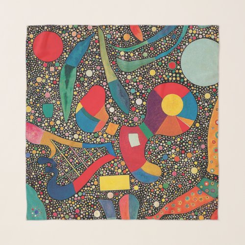 Colorful Ensemble by Wassily Kandinsky Scarf