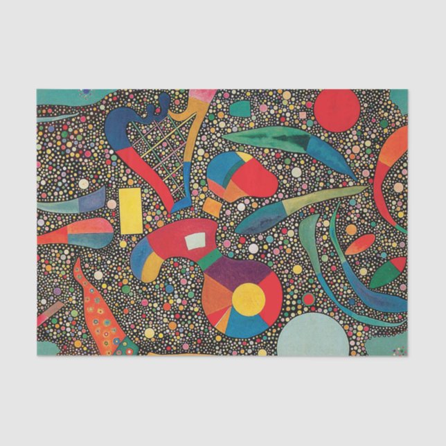 Colorful Ensemble by Wassily Kandinsky  Tissue Paper (Front)