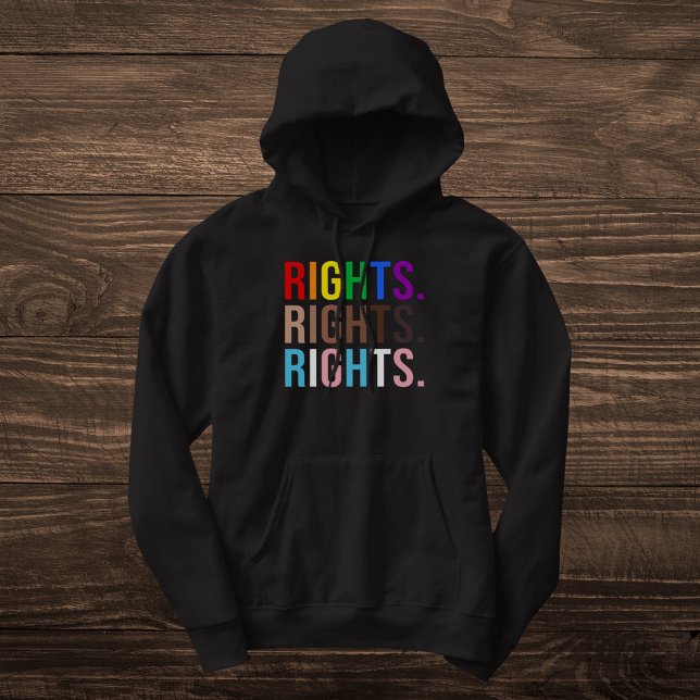 Colorful Equality Rights LGBTQ Pride Hoodie (Creator Uploaded)