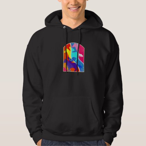 Colorful Equestrian Sport Horse Riding Horses Fan  Hoodie