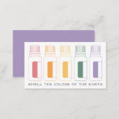 Colorful Essential Oil Bottles Business Card (Front/Back)
