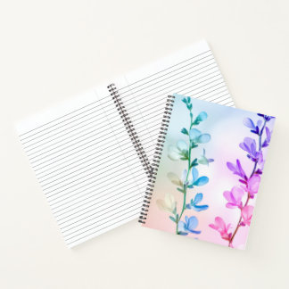 Colorful Ethereal Flowers Notebook