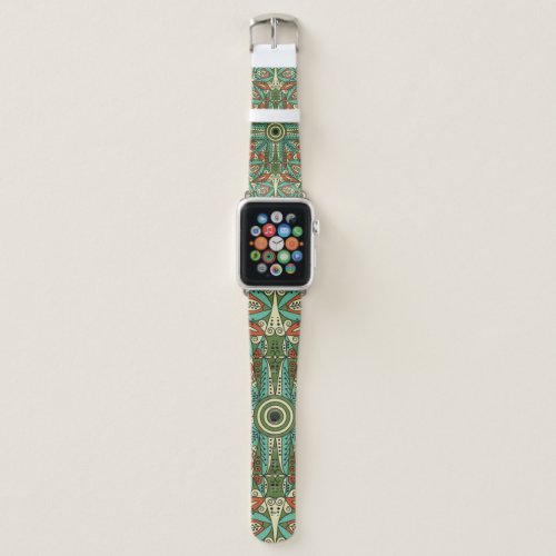 Colorful Ethnic Arabesque Vintage Ornament Apple Watch Band