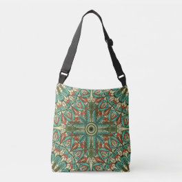 Colorful Ethnic Arabesque: Vintage Ornament Crossbody Bag
