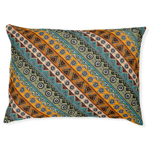 Colorful ethnic aztec patterns design decorative pet bed