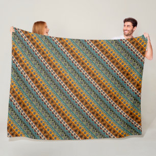 Colorful ethnic aztec patterns design fleece blanket
