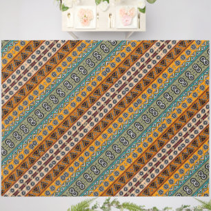 Colorful ethnic aztec patterns design outdoor rug