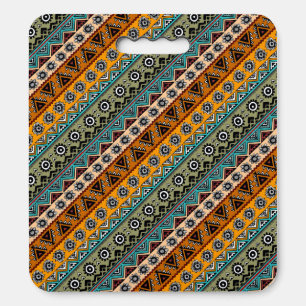 Colorful ethnic aztec patterns design seat cushion