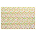Colorful Ethnic Ikat Pattern on White Fabric