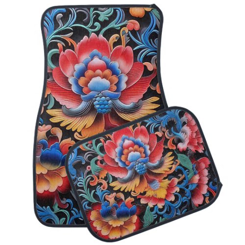 Colorful Ethnic Pattern Car Mats