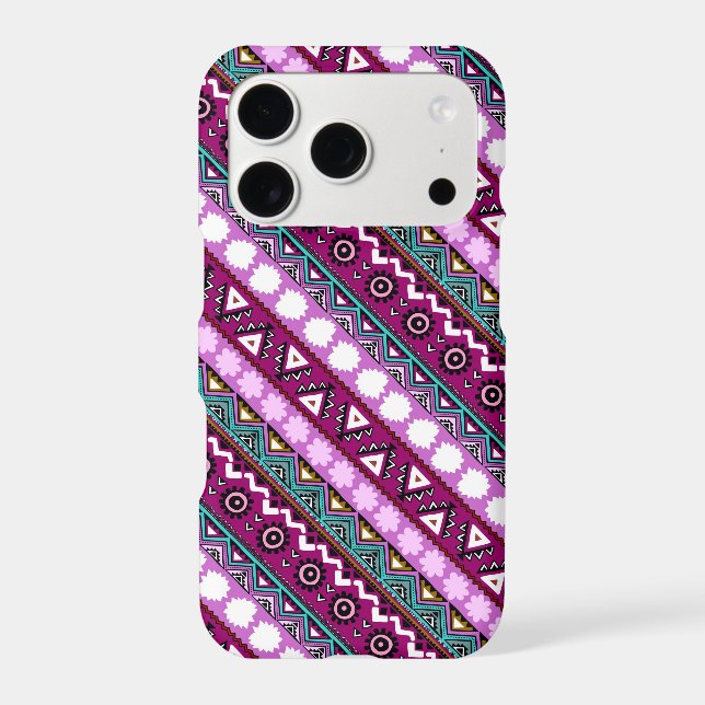 Colorful ethnic patterns design iphone case (Back)