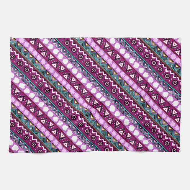 Colorful ethnic patterns design towel (Horizontal)