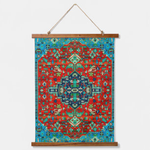 Colorful Ethnic Rug Design Hanging Tapestry