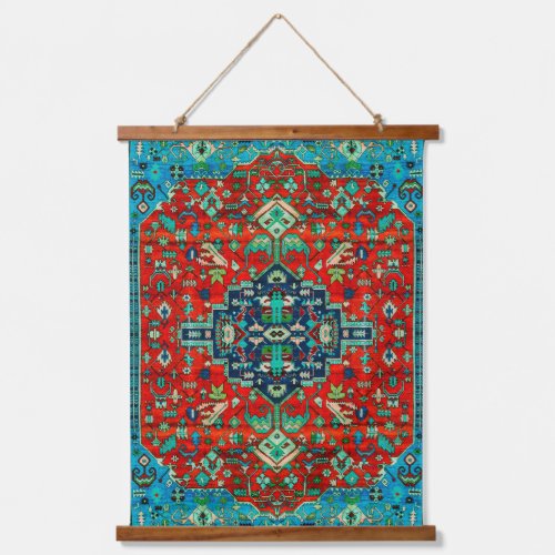 Colorful Ethnic Rug Design Hanging Tapestry