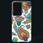Colorful Ethnic Vintage Floral Paisley Samsung Galaxy S21  Case<br><div class="desc">Beautiful colorful watercolors ethnic floral paisley large print. It is a seamless pattern and print can be made bigger or smaller. Cool bold girly design.  Custom white background</div>