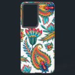 Colorful Ethnic Vintage Floral Paisley Samsung Galaxy S21  Case<br><div class="desc">Beautiful colorful watercolors ethnic floral paisley large print. It is a seamless pattern and print can be made bigger or smaller. Cool bold girly design.  Custom white background</div>