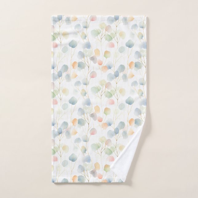 Colorful Eucalyptus Foliage Hand Towel (Hand Towel)