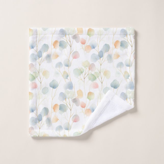 Colorful Eucalyptus Foliage Wash Cloth (Wash Cloth)