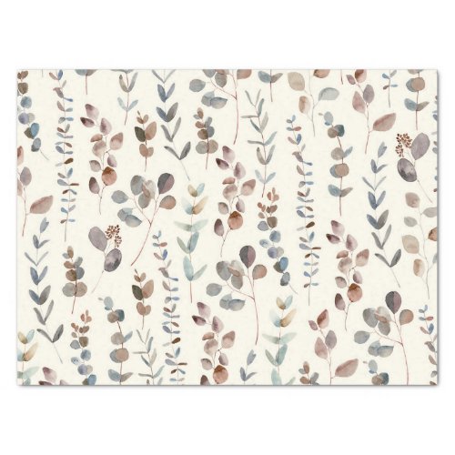 Colorful Eucalyptus Watercolor   Tissue Paper