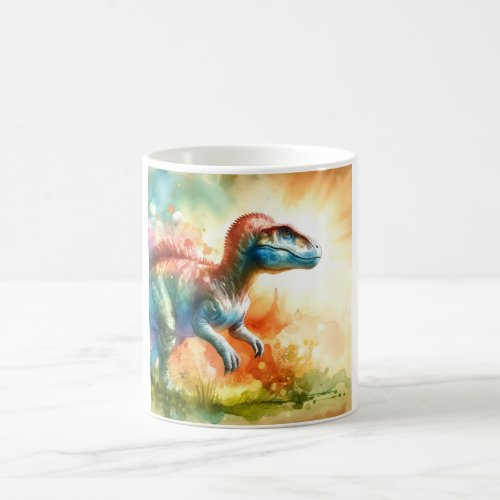 Colorful Europasaurus AREF759 _ Watercolor Coffee Mug