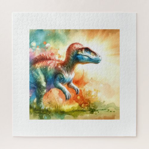 Colorful Europasaurus AREF759 _ Watercolor Jigsaw Puzzle