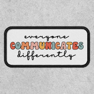 Colorful Everyone Communicates Differently  Patch