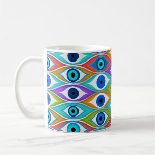 Colorful Evil Eye protection pattern Coffee Mug