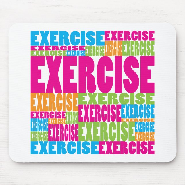 Colorful Exercise Mouse Pad (Front)